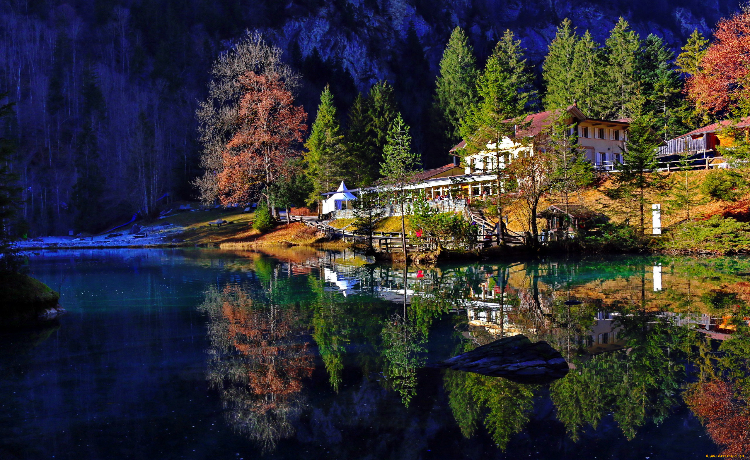 blausee lake, switzerland, , - , blausee, lake